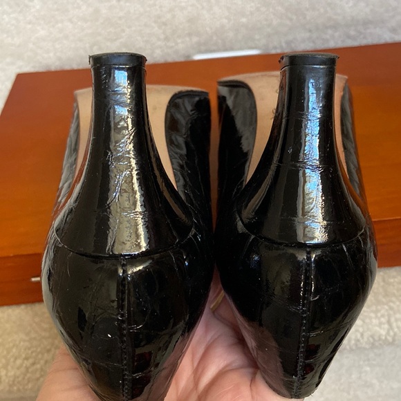 thomas wallace leather croc embossed pumps 8.5 N - Picture 9 of 12